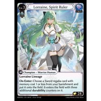 【FOIL】【状態A】Grand ArchiveTCG『Lorraine, Spirit Ruler(Extended Art)』Radiant Origins Pantheon Decks <C>