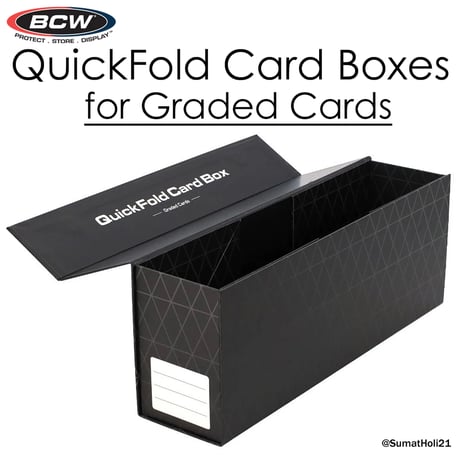 BCW 『Quick Fold Magnet カードボックス for グレーディングカード』