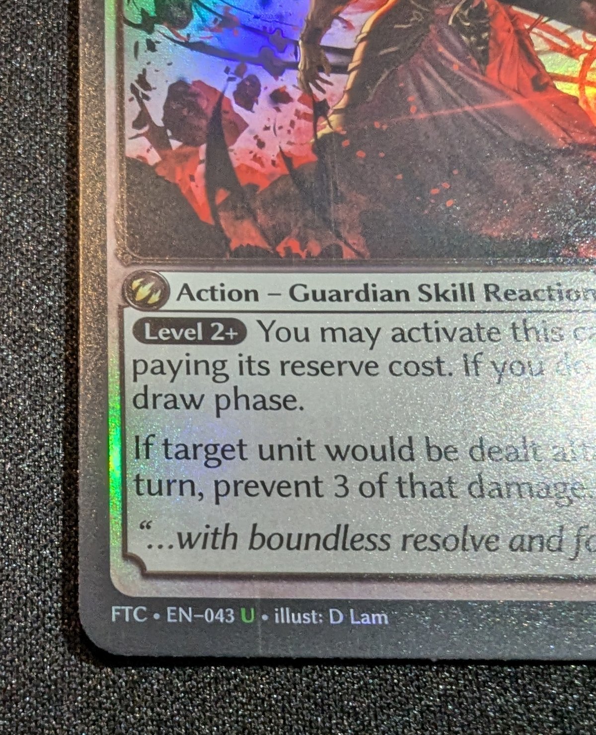 状態B】Grand ArchiveTCG 『Resolute Stand Foil』 Fra
