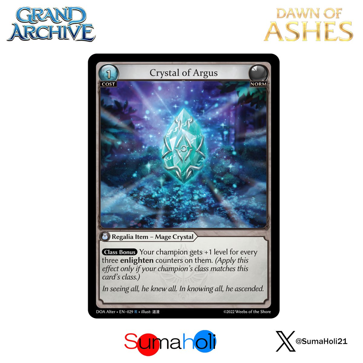 Grand ArchiveTCG『Crystal of Argus』Dawn of Ashes