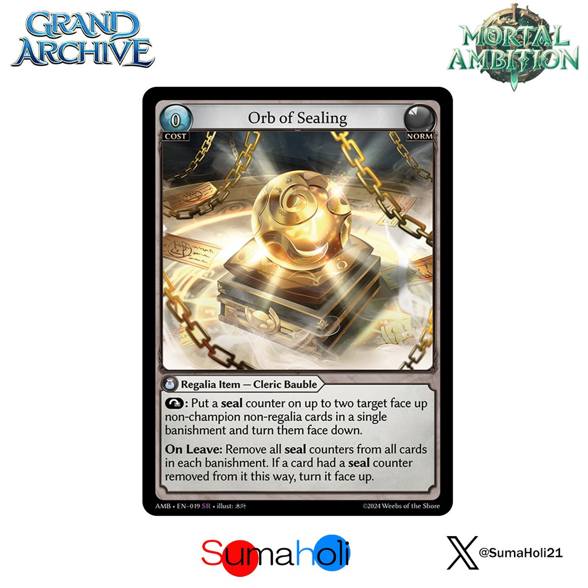 Grand ArchiveTCG『Orb of Sealing』Mortal Ambition