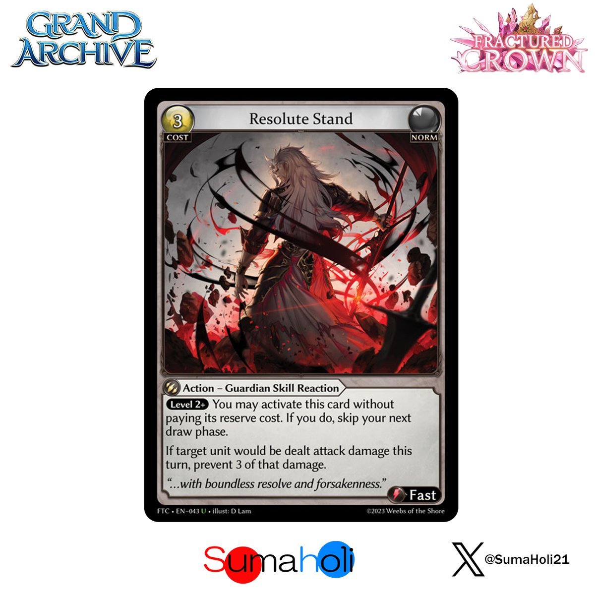 状態B】Grand ArchiveTCG 『Resolute Stand Foil』 Fra