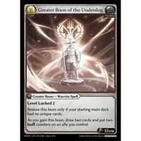 【Pantheon専用】【状態A】Grand ArchiveTCG『Greater Boon of the Underdog』Radiant Origins RDOPEN013 <UR>