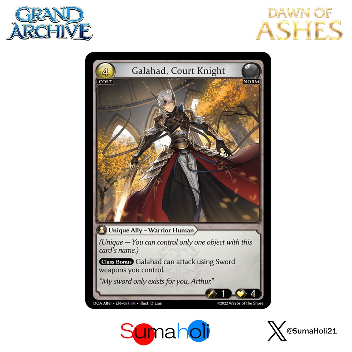 Grand ArchiveTCG『Galahad, Court Knight』Dawn of