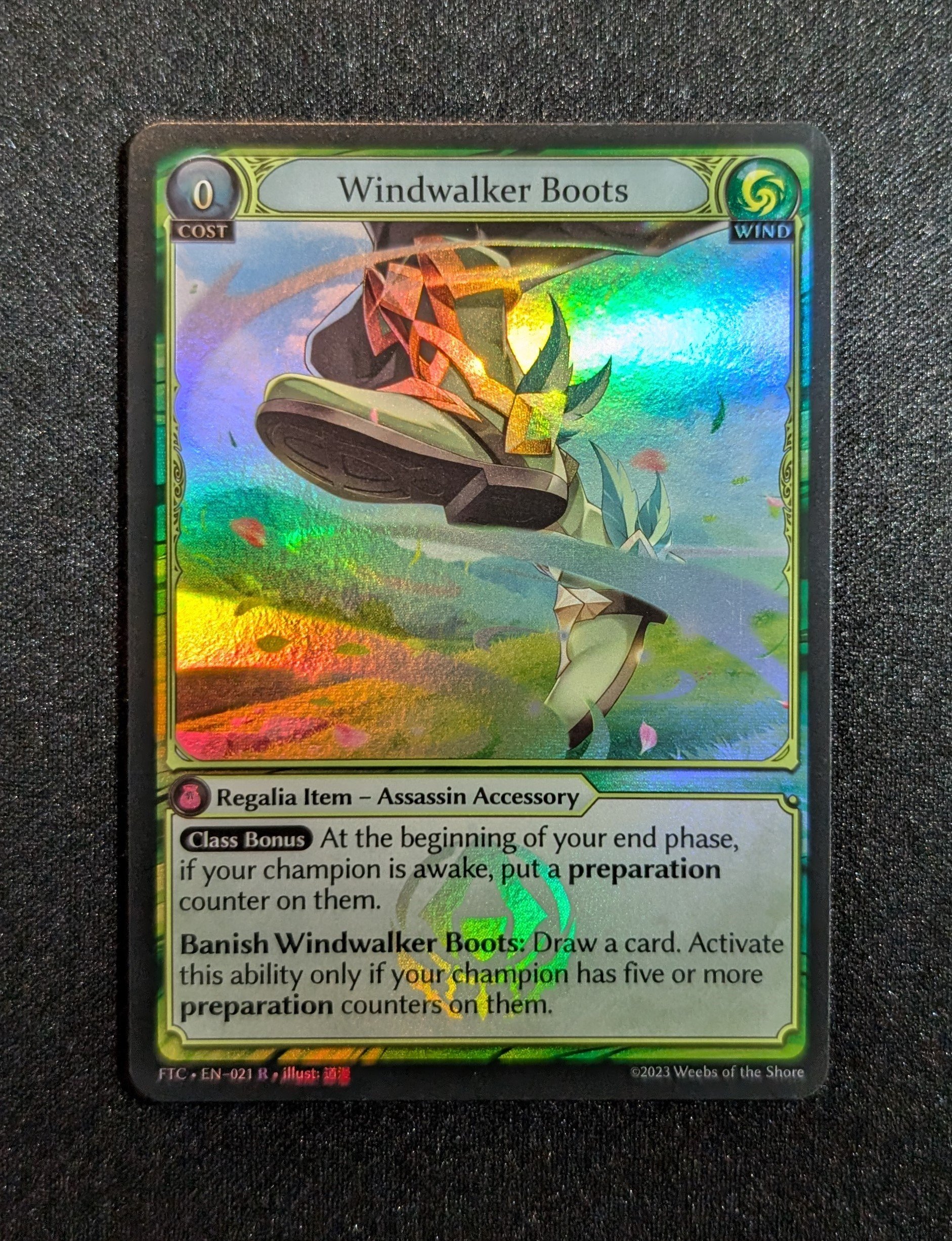 状態B】Grand ArchiveTCG 『Windwalker Boots Foil』 F
