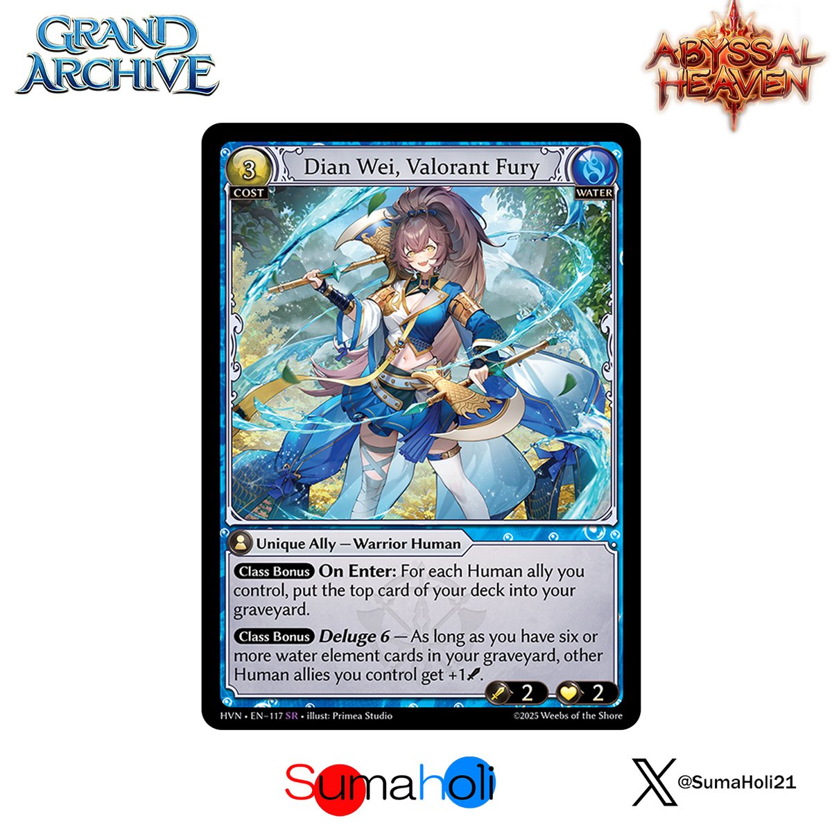 Grand ArchiveTCG『Dian Wei, Valorant Fury』Abyssa