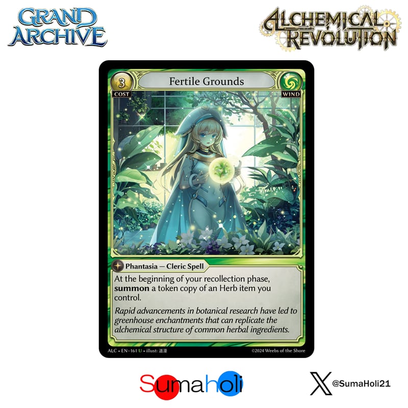 状態A】Grand ArchiveTCG 『Fertile Grounds Foil』 Al