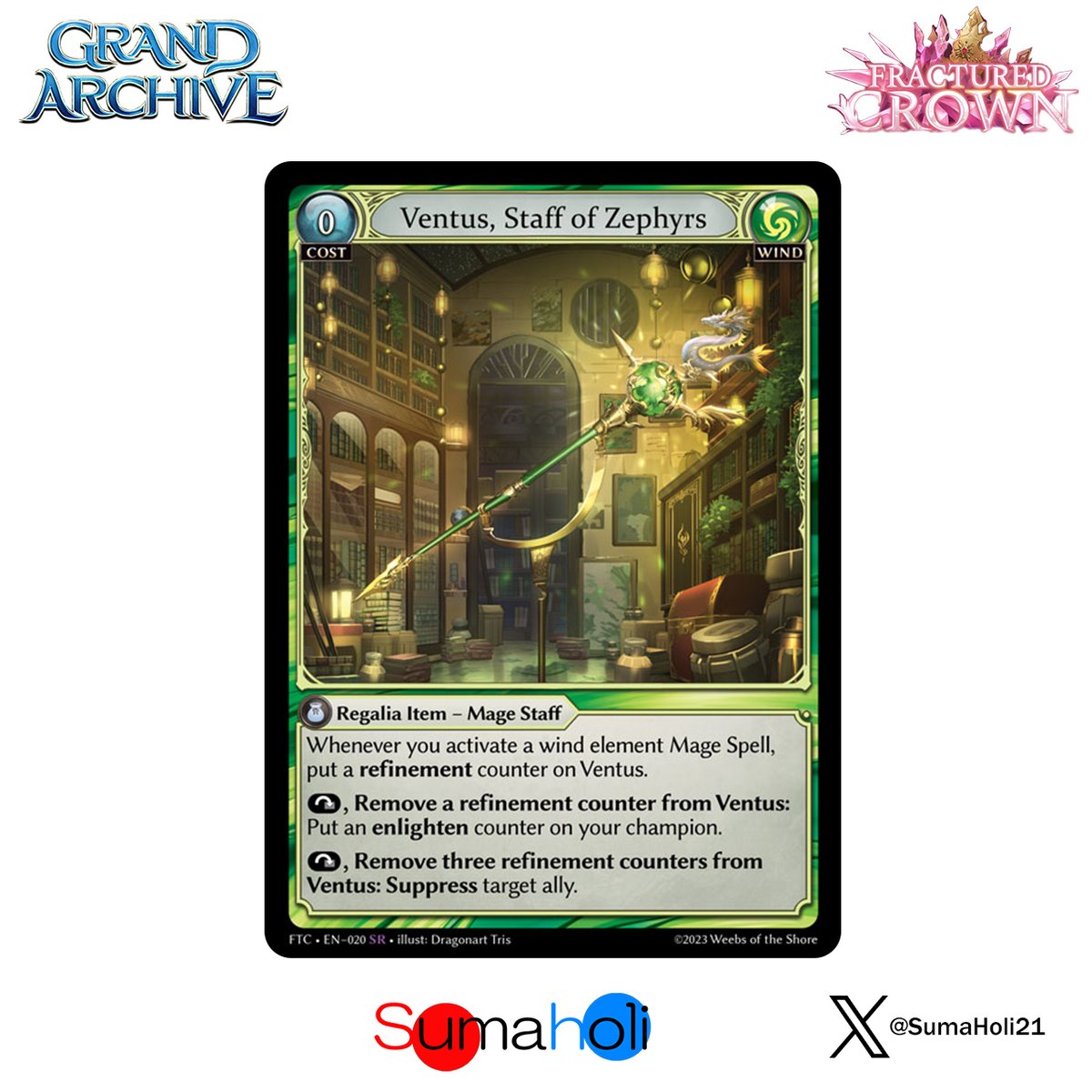 Grand ArchiveTCG『Ventus, Staff of Zephyrs』Fract