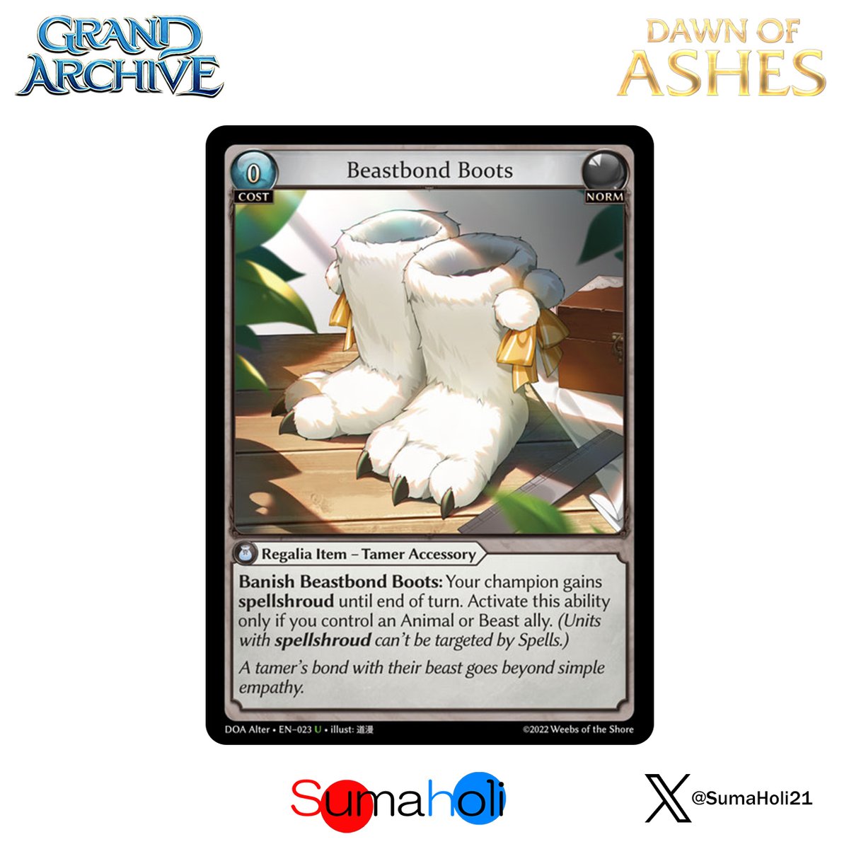 Grand ArchiveTCG『Beastbond Boots』Dawn of Ashes