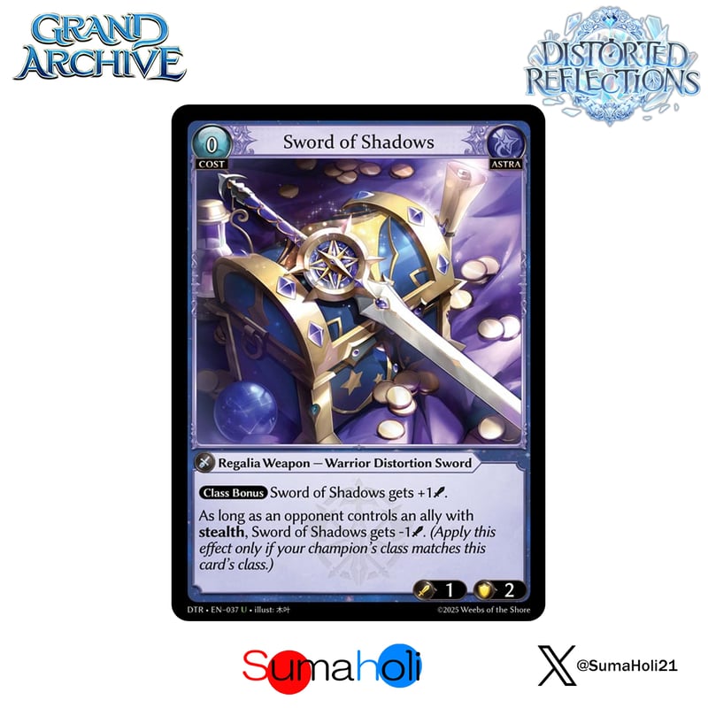 Grand ArchiveTCG『Sword of Shadows』Distorted Ref