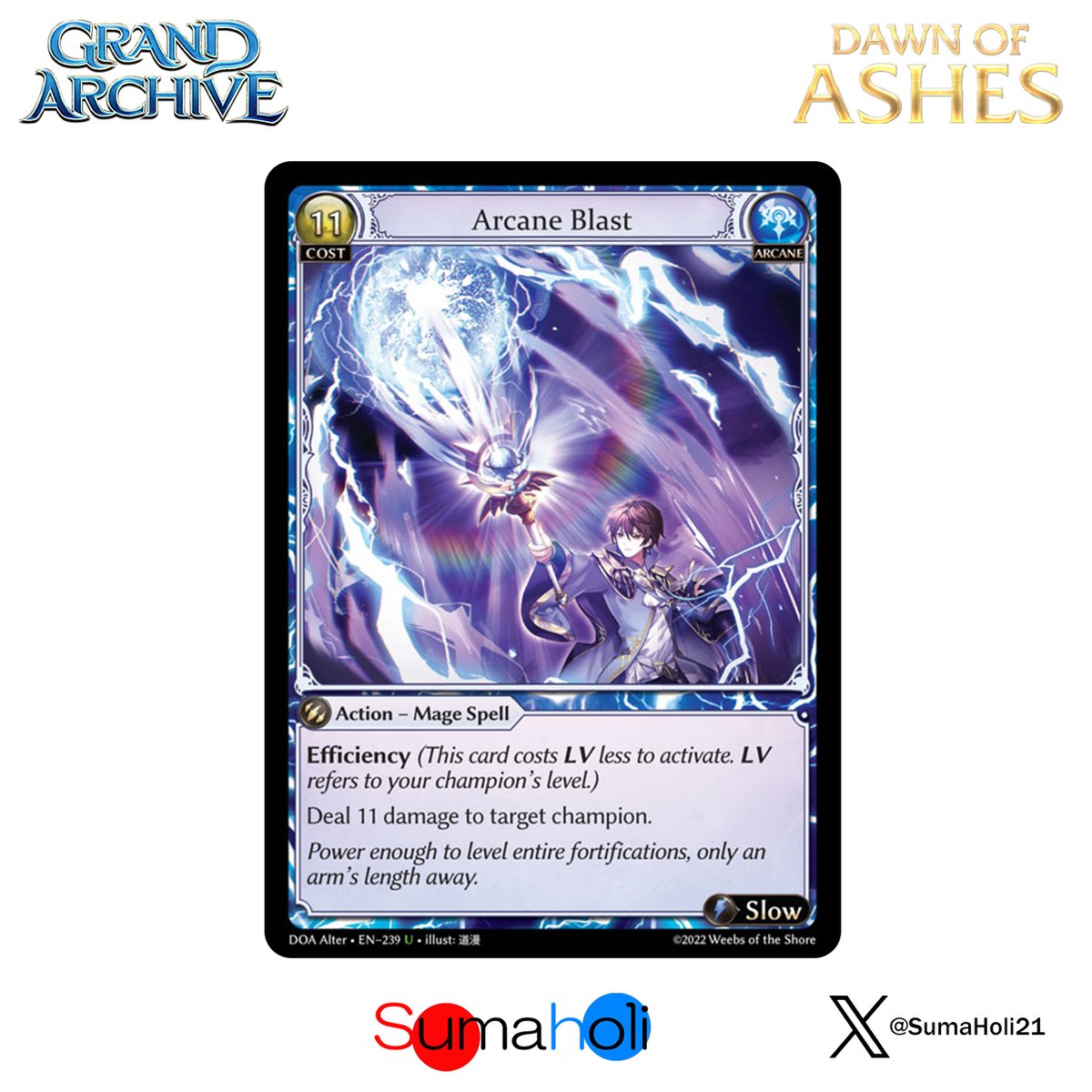 状態B】Grand ArchiveTCG『Arcane Blast Foil』Dawn of