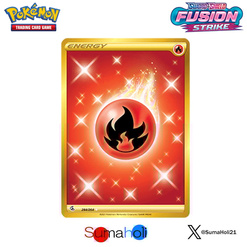 状態A】Fusion Strike 炎エネルギー UR(Hyper Rare) | 海外版ト 状態A】Fusion Strike 炎エネルギー UR(Hyper Rare) | 海外版ト