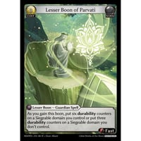 【Pantheon専用】【状態A】Grand ArchiveTCG『Lesser Boon of Parvati』Radiant Origins Pantheon Decks <C>