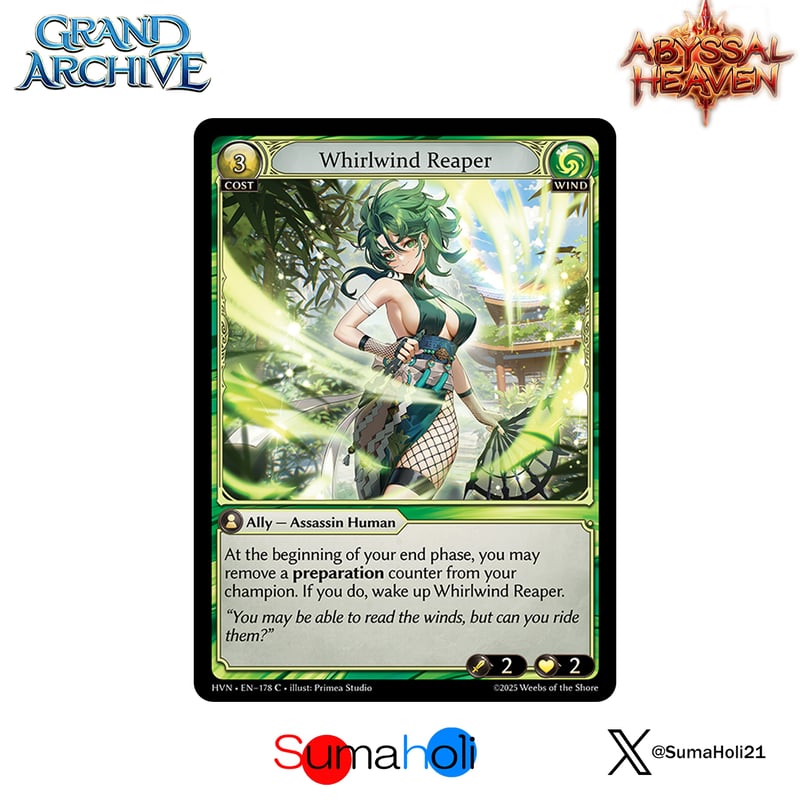 状態A】Grand ArchiveTCG『Whirlwind Reaper Foil』Aby
