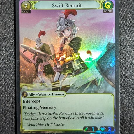 【状態B】Grand ArchiveTCG『Swift Recruit Foil』Supporter Pack 1