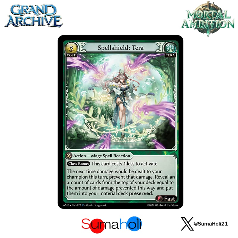 その他 Grand Archive Tera Sight UR Grand ArchiveTCG『Spellshield: Tera』Mortal Ambit