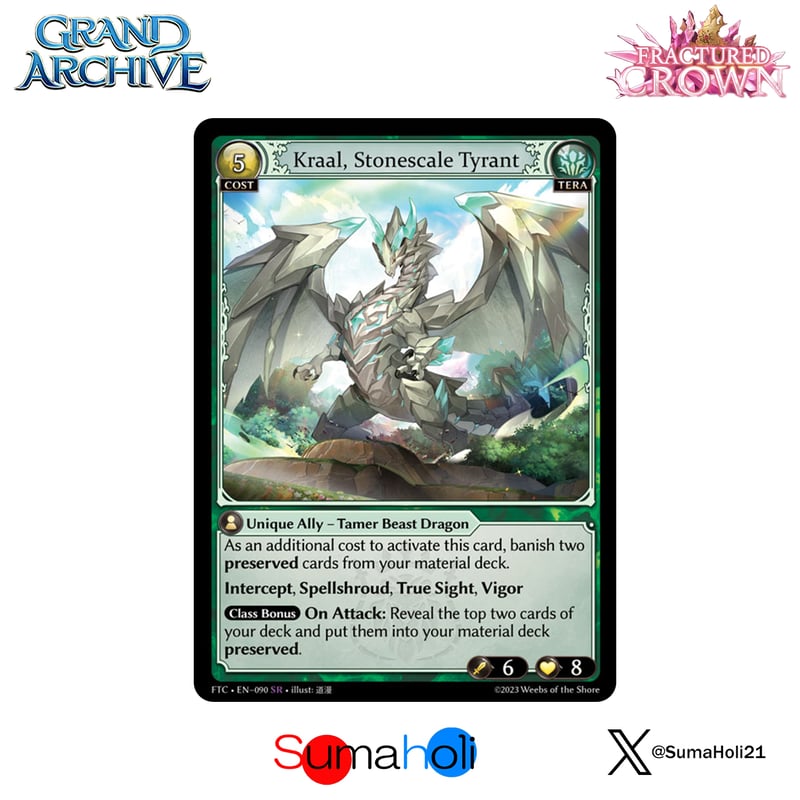 Grand ArchiveTCG『Kraal, Stonescale Tyrant』Fract