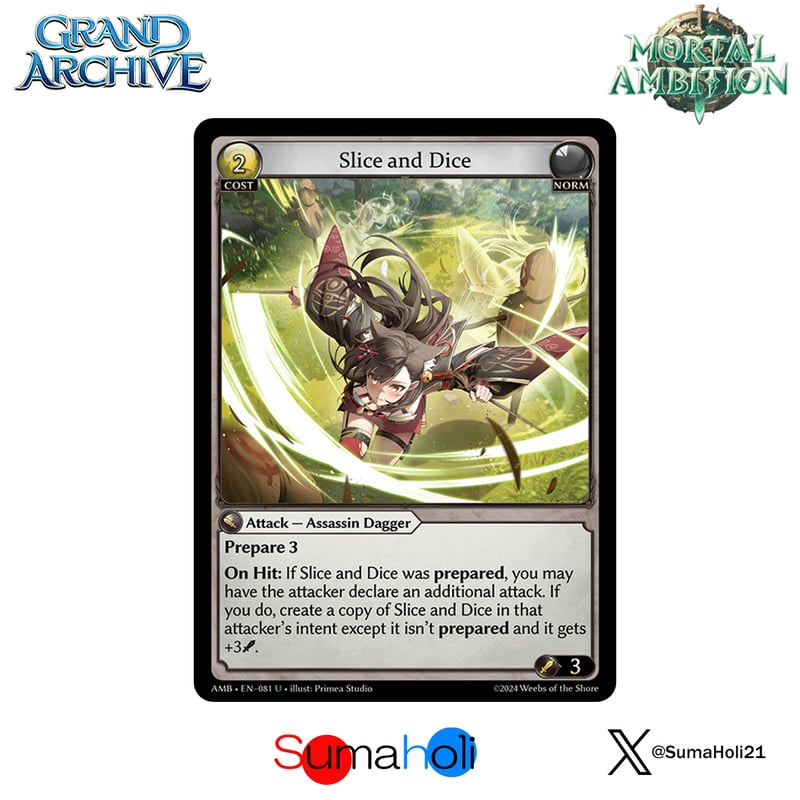 その他 Grand Archive Slice and Dice SP3 Foil Grand ArchiveTCG『Slice and Dice』Mortal Ambition
