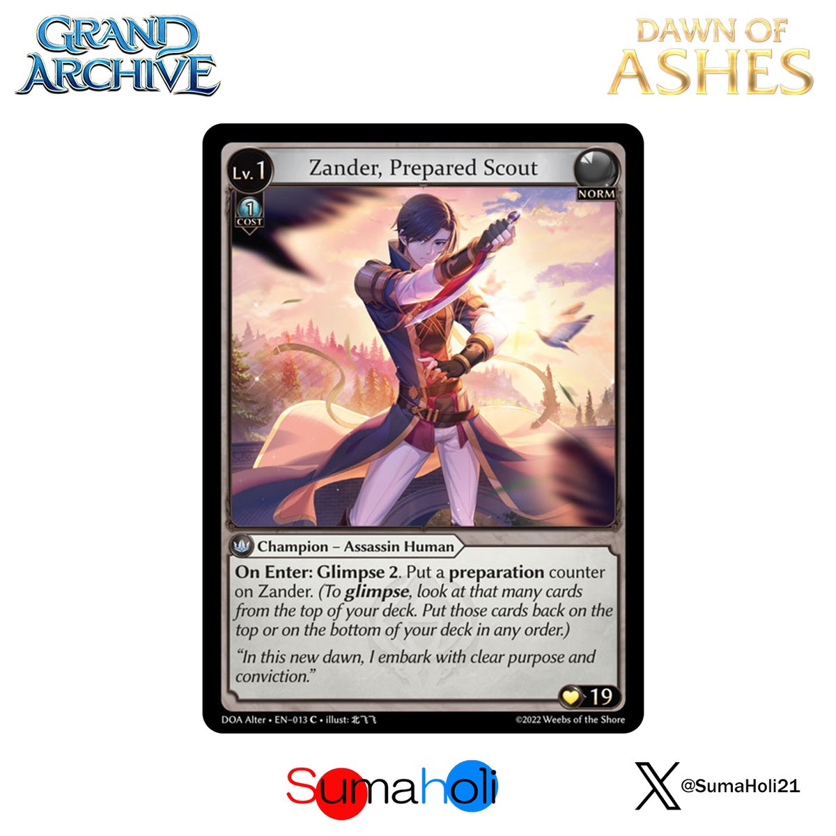 Grand ArchiveTCG『Zander, Prepared Scout』Dawn of