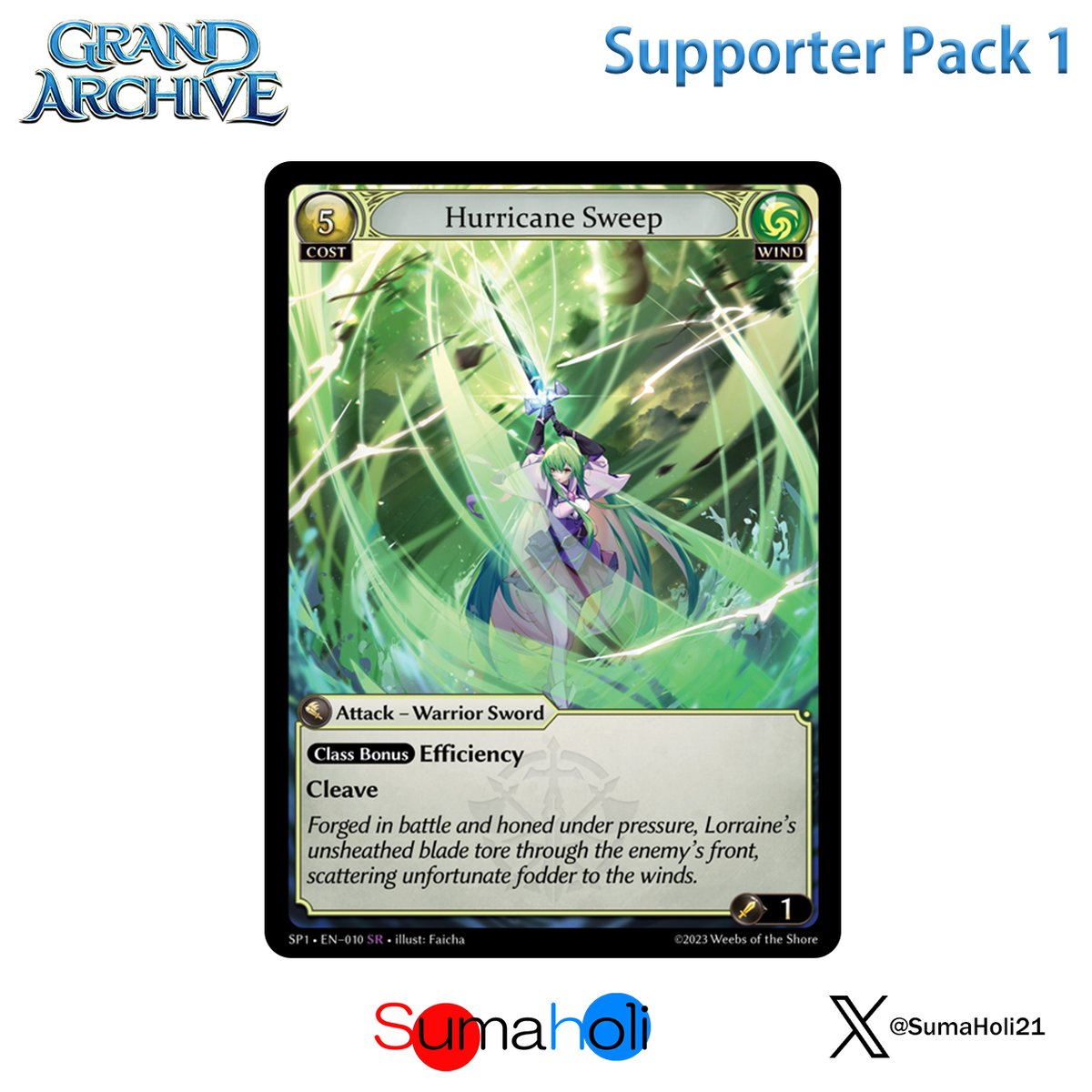 Grand ArchiveTCG『Hurricane Sweep』Supporter Pack