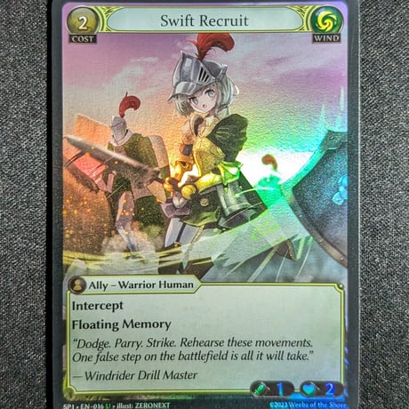 【状態B】Grand ArchiveTCG『Swift Recruit Foil』Supporter Pack 1