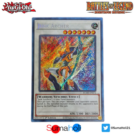【状態A】Battles of Legend Monstrous Revenge ジャンク・アーチャー シークレットレア