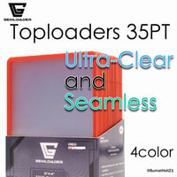 GEMLOADER トップローダー Ultra-Clear and Seamless 35PT 25枚入り 全4色