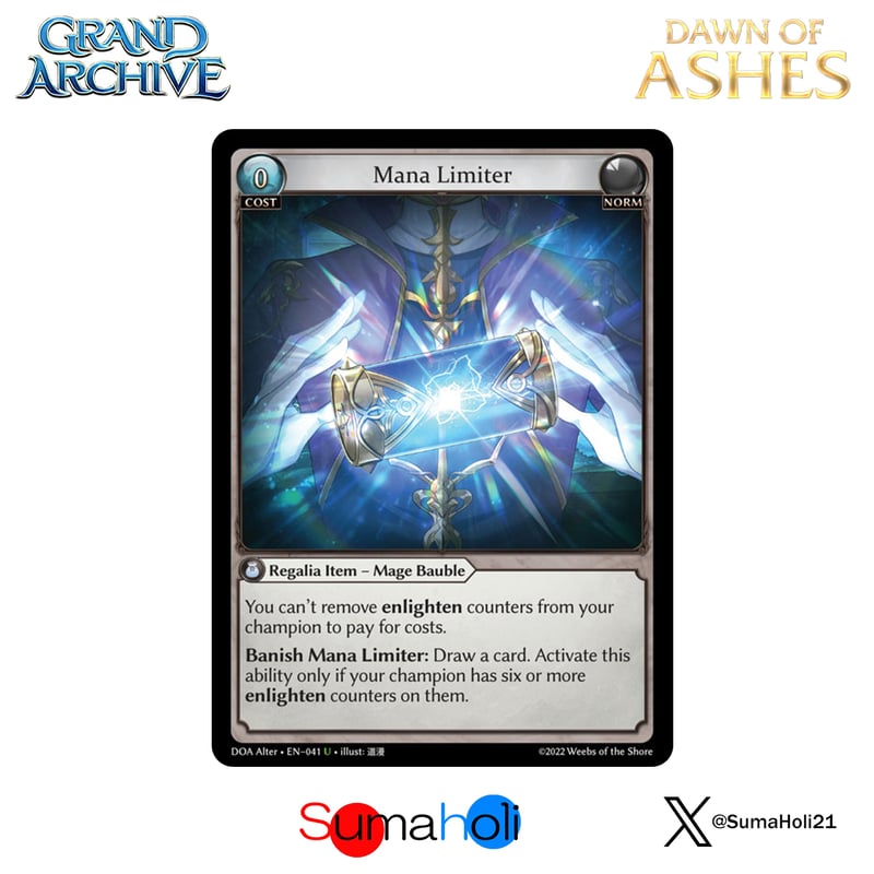 Grand ArchiveTCG『Mana Limiter』Dawn of Ashes Alt