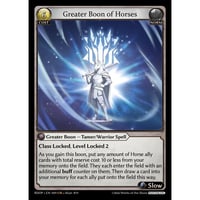 【Pantheon専用】【状態A】Grand ArchiveTCG『Greater Boon of Horses』Radiant Origins RDOPEN009 <UR>