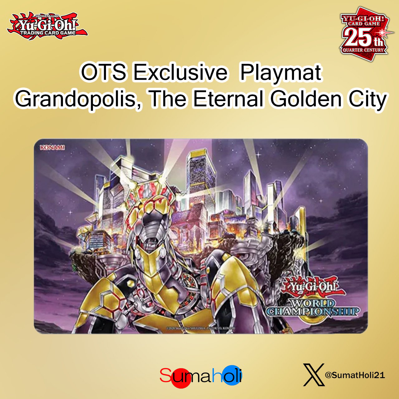 遊戯王 WCS2014 悠久の黄金都市 グランポリス プレイマット original