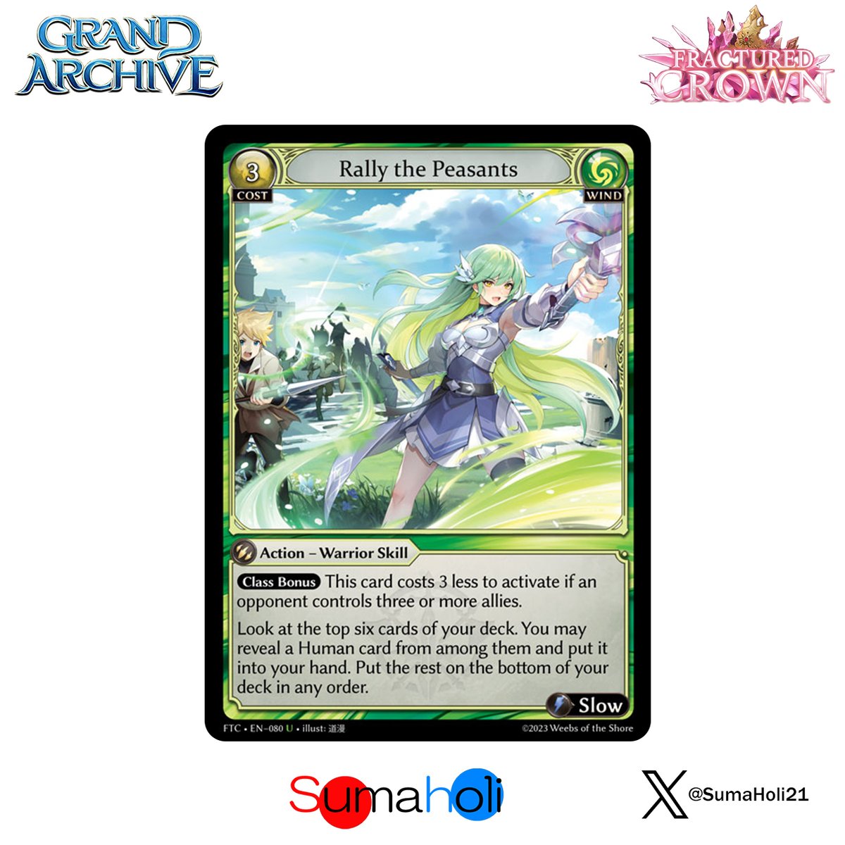 Grand ArchiveTCG『Rally the Peasants』Fractured C