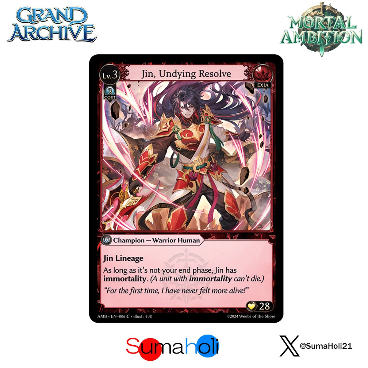 Grand ArchiveTCG『Jin, Undying Resolve』Mortal Am