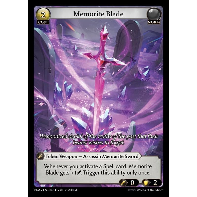 状態A】Grand ArchiveTCG『Memorite Blade』Phantom Mo