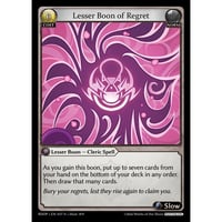 【Pantheon専用】【状態A】Grand ArchiveTCG『Lesser Boon of Regret』Radiant Origins RDOPEN037 <R>