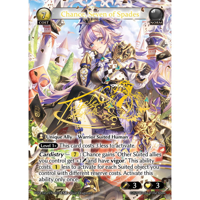状態A】Grand ArchiveTCG『Chance, Seven of Spades』P