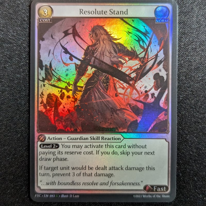 状態B】Grand ArchiveTCG 『Resolute Stand Foil』 Fra