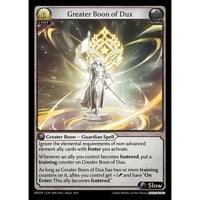 【Pantheon専用】【状態A】Grand ArchiveTCG『Greater Boon of Dux』Radiant Origins RDOPEN008 <UR>