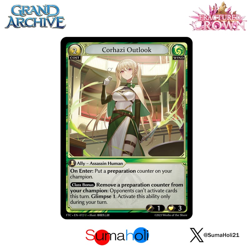 Grand ArchiveTCG『Corhazi Outlook』Fractured Crow