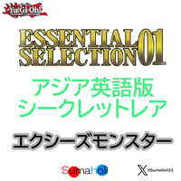 アジア英語版 Essential Selection 01 シークレットレア エクシーズモンスター各種