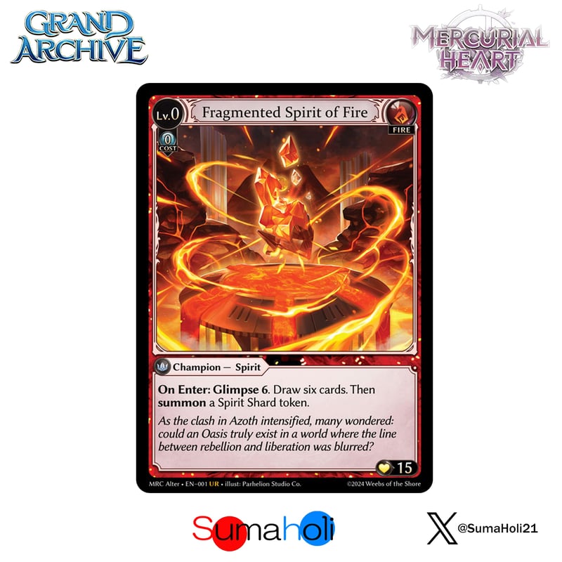 Grand ArchiveTCG『Fragmented Spirit of Fire』Merc