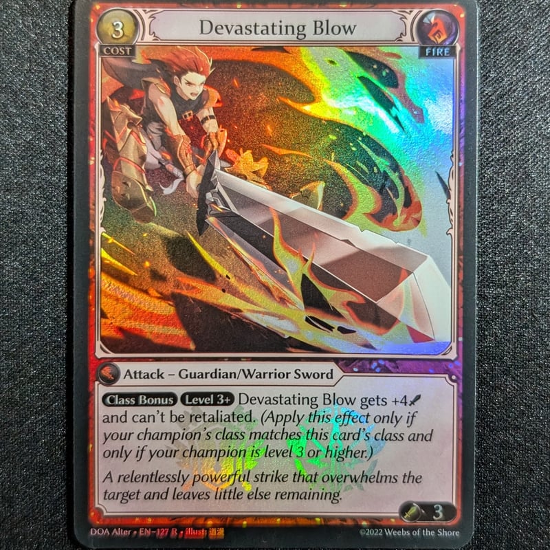 状態A】Grand ArchiveTCG『Devastating Blow Foil』Daw