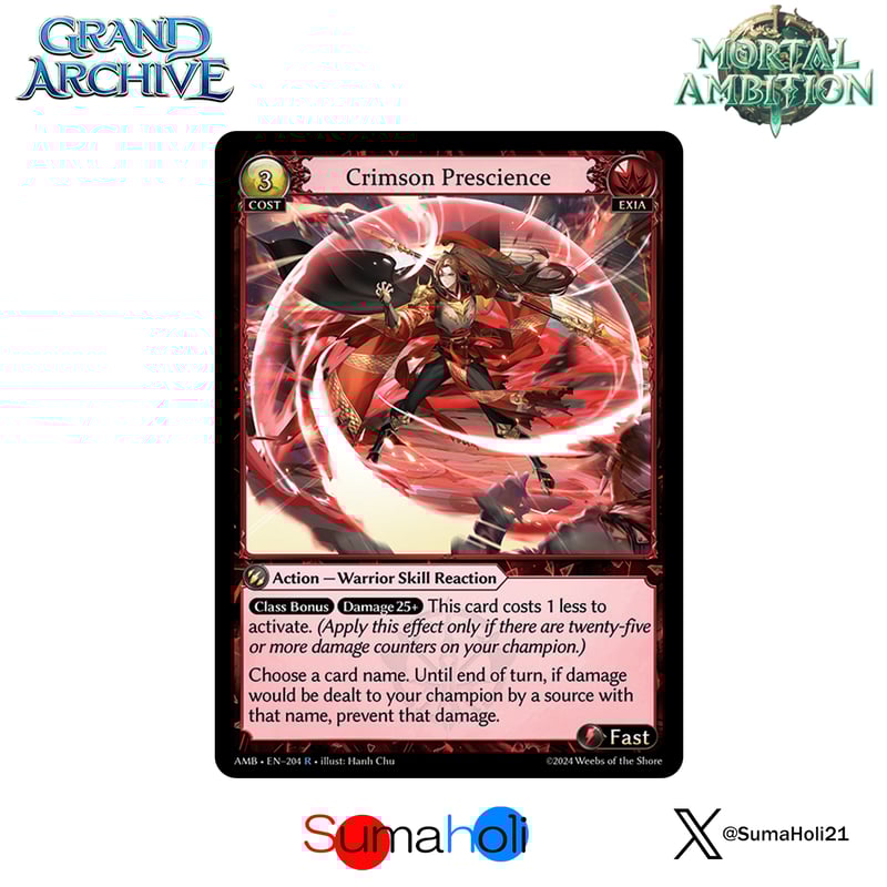 Grand ArchiveTCG『Crimson Prescience』Mortal Ambi
