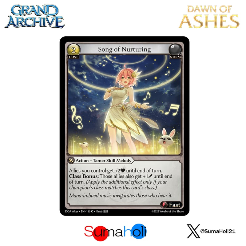 Grand ArchiveTCG『Song of Nurturing』Dawn of Ashe Grand ArchiveTCG『Song of Nurturing』Dawn of Ashe