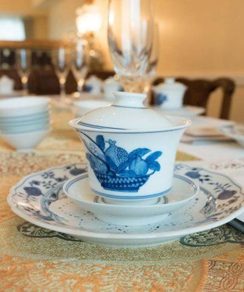 景徳鎮磁陶器茶碗　現代磁器サイズ写真で表しいただきます