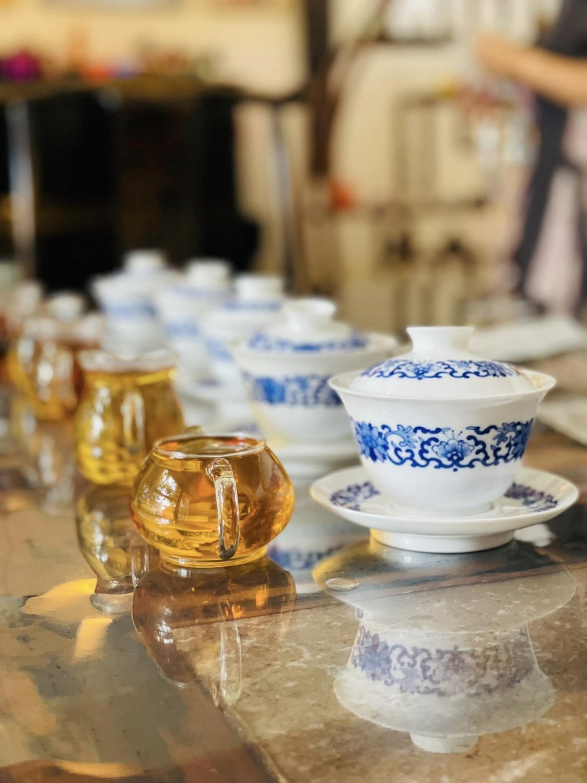 景徳鎮蓋碗/唐草縁結 | 世界遺産からの香・Organic Tea馨華献上銘茶