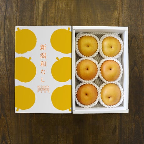 にいがた和梨　新美月-しんみづき- 約3kg化粧箱入（6〜11玉）
