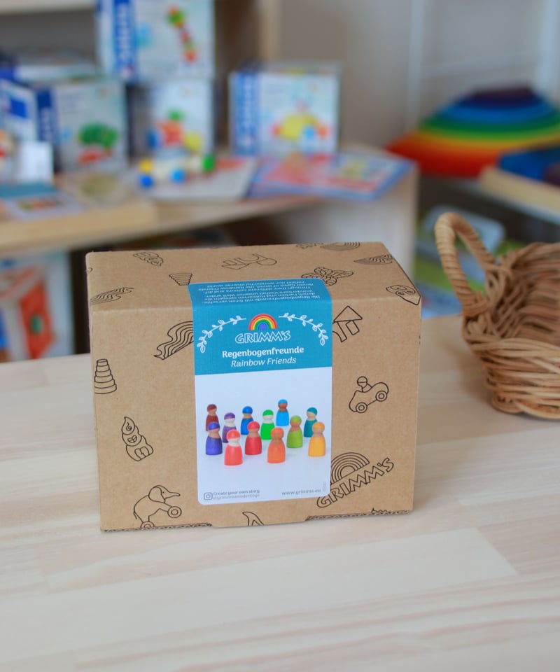 レインボーフレンズ【グリムス】 | 木のおもちゃ 虹と木