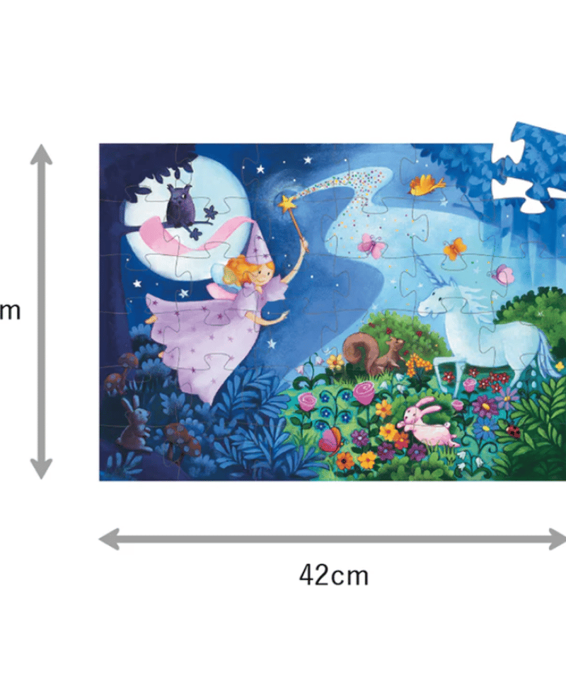 フェアリー＆ユニコーン 36P 【ジェコ】 | 木のおもちゃ 虹と木