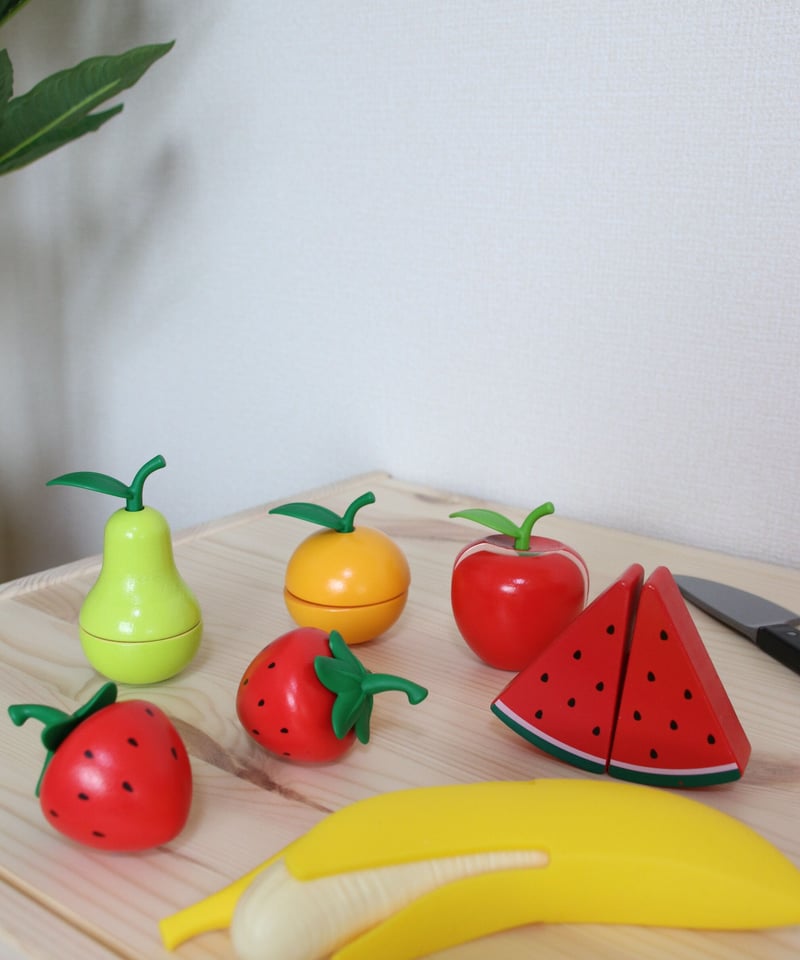 ヘルシーフルーツセット 【HAPE】 | 木のおもちゃ 虹と木