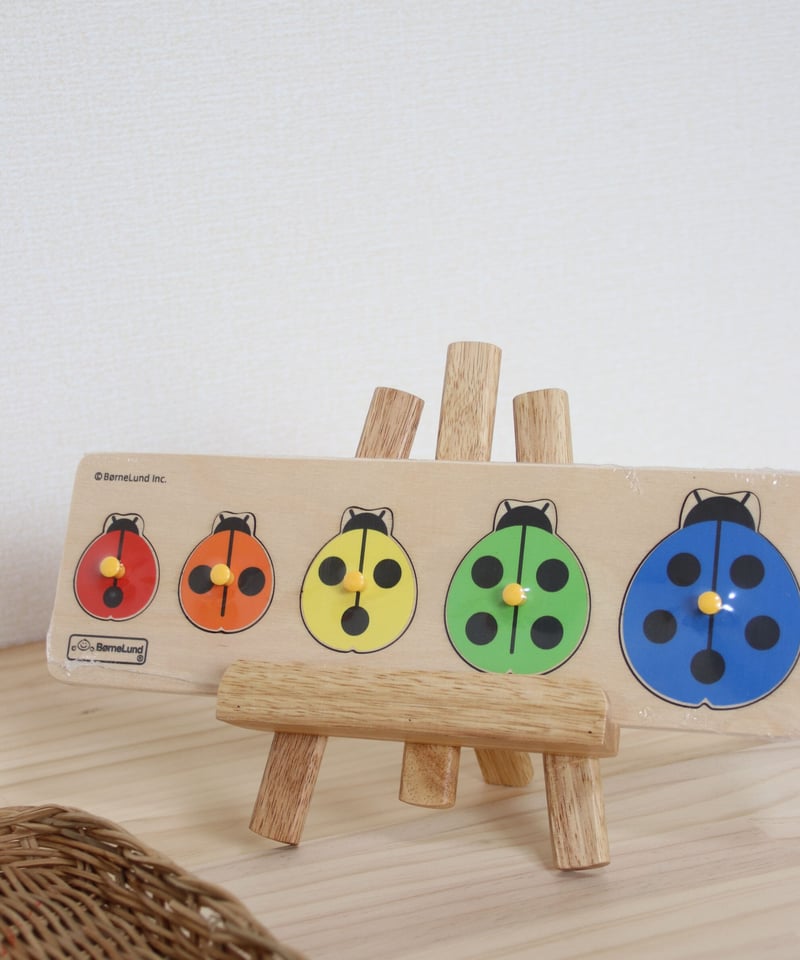 ファーストピックアップパズル てんとう虫 【 ボーネルンド 】 | 木の